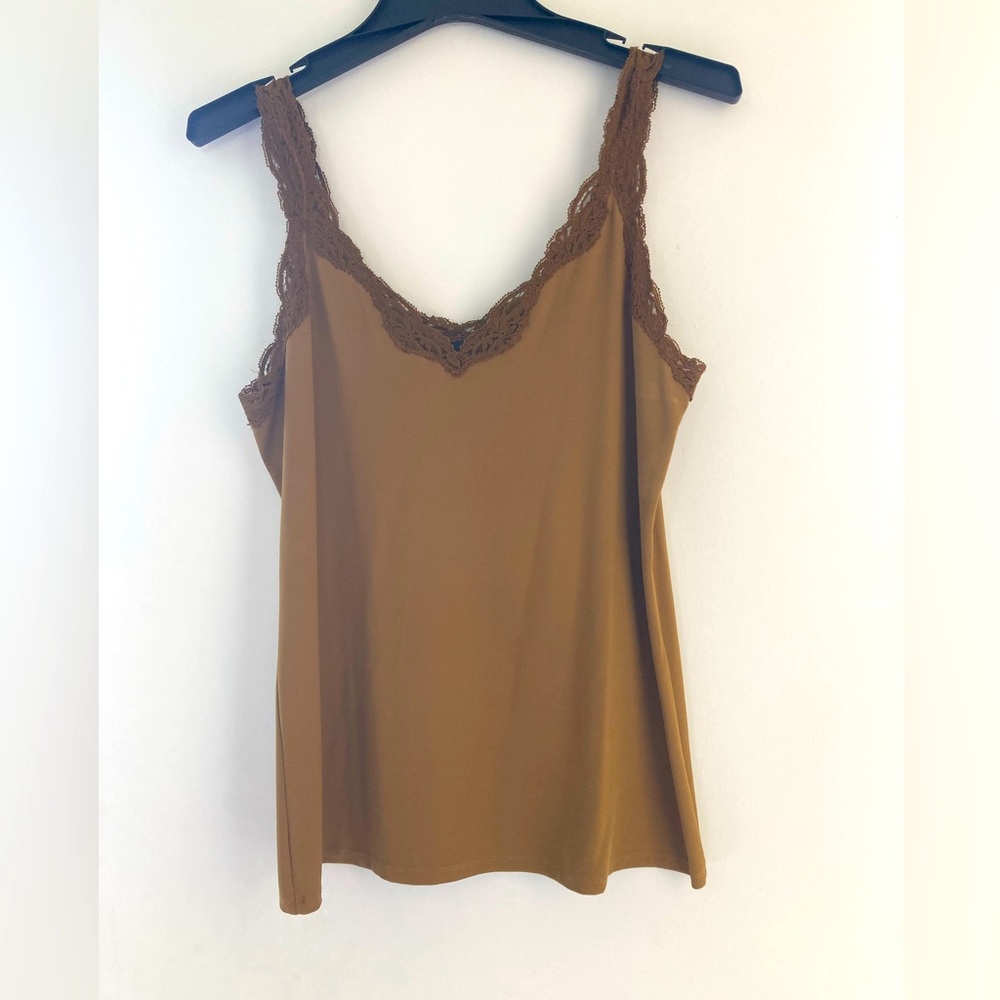 Only Hearts Brown Camisole with Lace Trim
